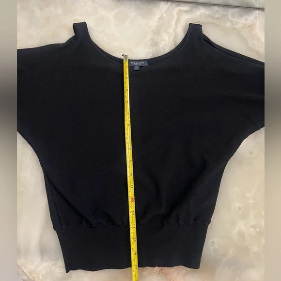 Burberry Open Shoulder Sweater - Black Small